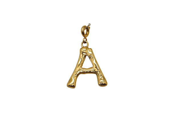 A letter bedel goudkleurig stainless steel groot