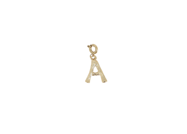 A letter bedel goudkleurig stainless steel klein