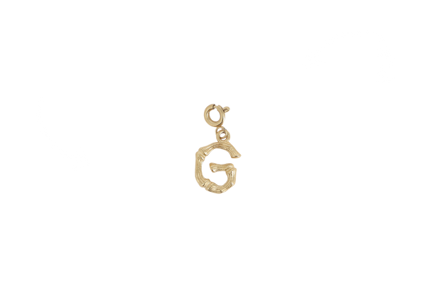 G letter bedel goudkleurig stainless steel klein