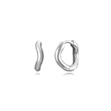 Afbeelding in Gallery-weergave laden, pre order! gladde wave oorringen 11.5 mm echt zilver
