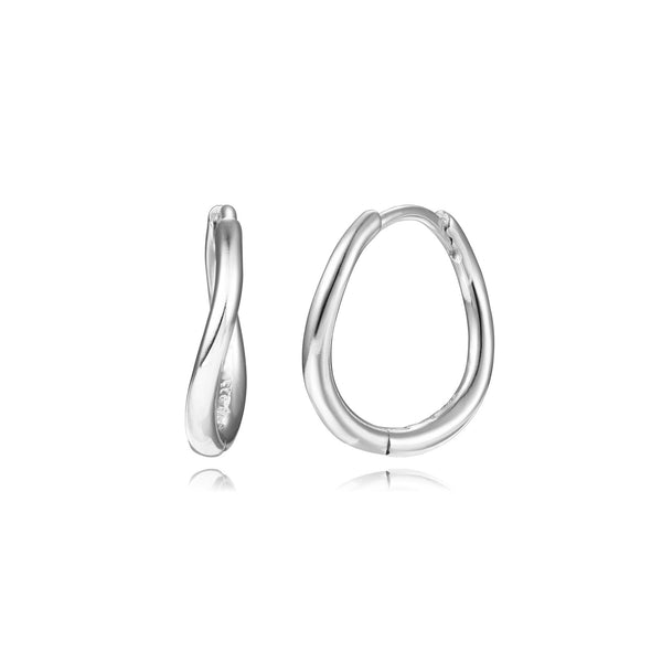 oorringen met slag 15 mm echt zilver