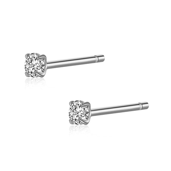 bovenste oorgaatje |  stainless steel kleine steentjes oorknopjes