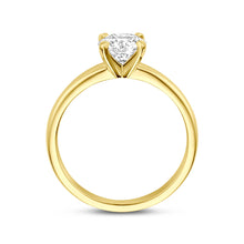 Afbeelding in Gallery-weergave laden, echt gouden ring met briljant geslepen lab grown diamant van 1 crt | 14 karaat geel goud
