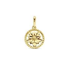 Afbeelding in Gallery-weergave laden, geel gouden hanger met kerstster | december geboortebloem
