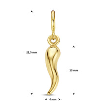 Afbeelding in Gallery-weergave laden, gelukspeper van 9 krt geel goud 🌶️
