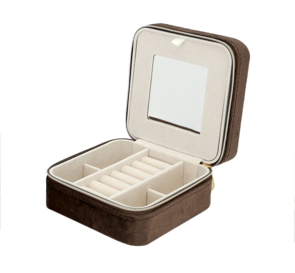 chocoladebruine sieradenbox 🧸✨🤎🌟| de beste manier om je sieraden op te bergen of mee te nemen