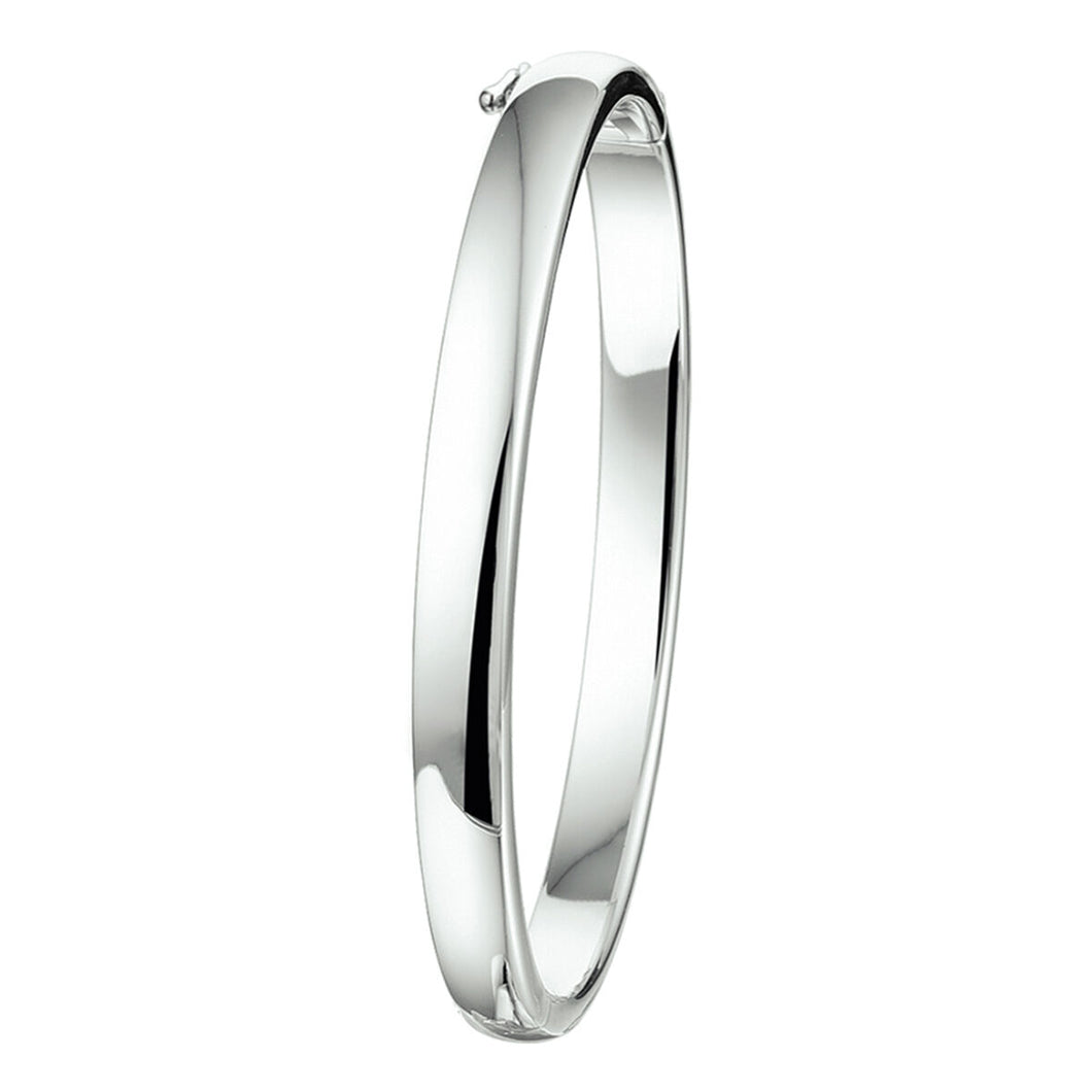 half ronde bangle 6 mm | echt zilver