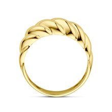 Afbeelding in Gallery-weergave laden, echt gouden croissant ring | 14 karaat geel goud
