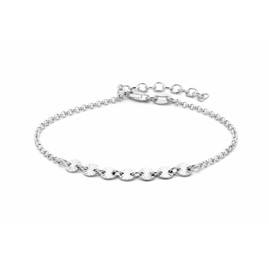 muntjes armband van echt zilver