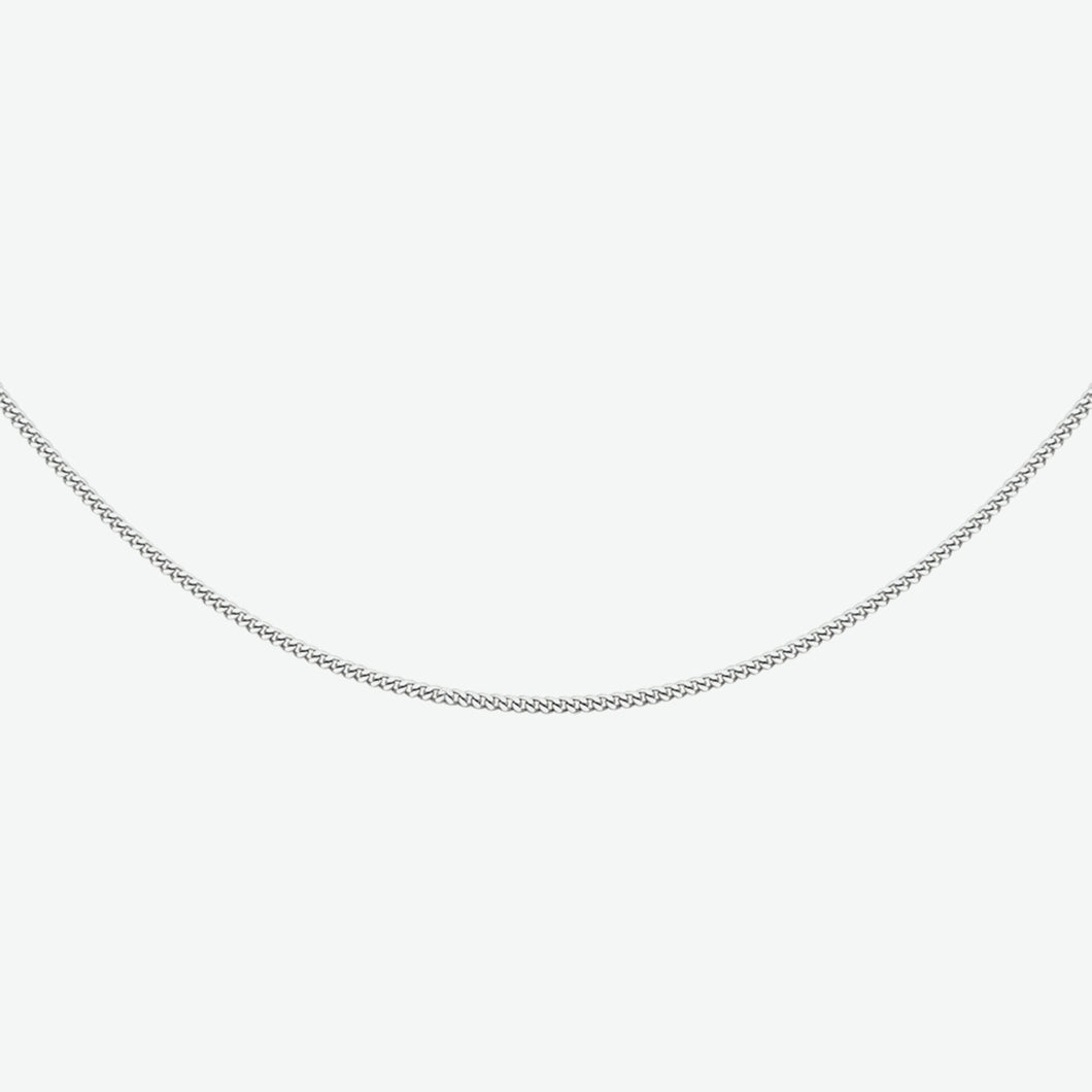 1.2 gourmette lengte collier | echt zilver