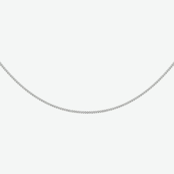 1.2 gourmette lengte collier | echt zilver