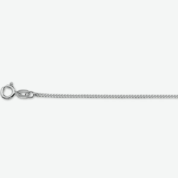 1.2 gourmette lengte collier | echt zilver