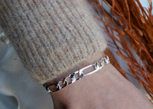 Afbeelding in Gallery-weergave laden, Figaro chain armband | echt zilver
