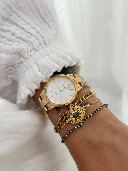 Oozoo in goudkleur met grovere band new vintage | 30 mm