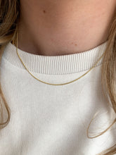 Afbeelding in Gallery-weergave laden, 1.2 mm gourmette lengte collier 14 karaat geel goud
