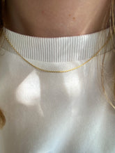 Afbeelding in Gallery-weergave laden, 1.1 mm anker lengte collier 14 karaat geel goud
