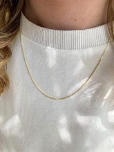 Afbeelding in Gallery-weergave laden, 1.3 mm anker lengte collier 14 karaat geel goud
