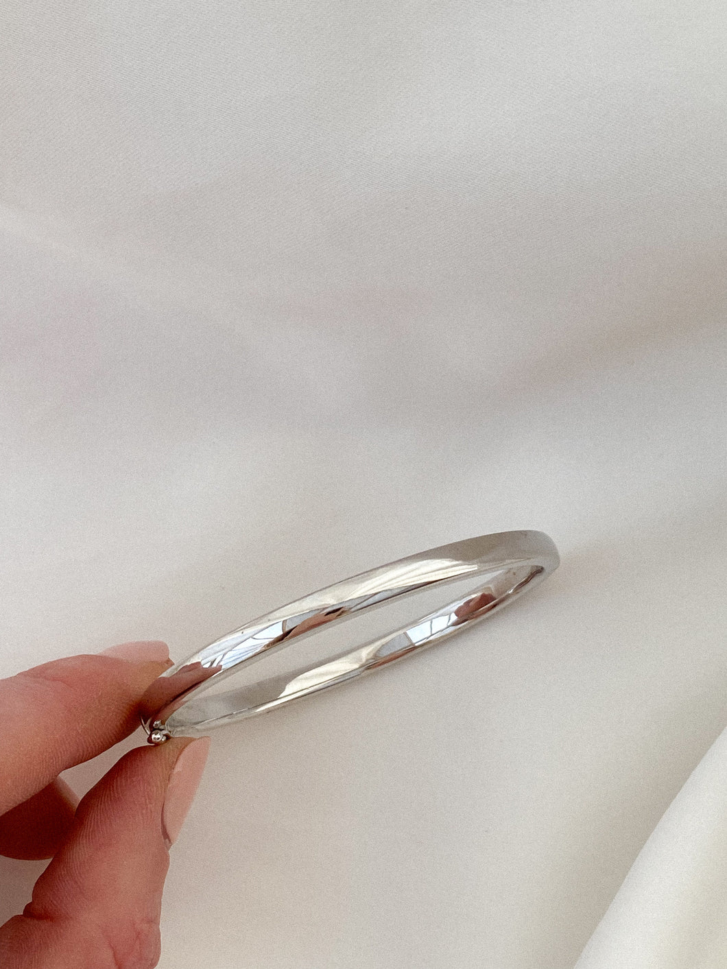half ronde bangle 4 mm | echt zilver