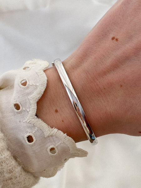 half ronde bangle 4 mm | echt zilver