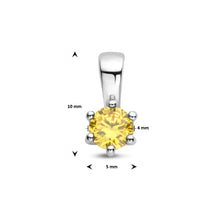Afbeelding in Gallery-weergave laden, citrien zirkonia in echt zilver - november geboortesteen
