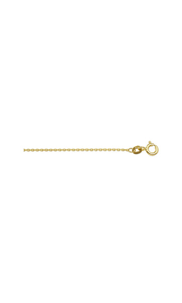 1.1 mm anker lengte collier 14 karaat geel goud