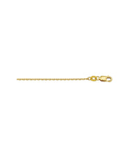 Afbeelding in Gallery-weergave laden, 1.3 mm anker lengte collier 14 karaat geel goud
