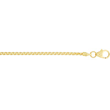 Afbeelding in Gallery-weergave laden, echt gouden vossenstaart schakel armband | 14 krt

